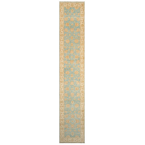 Vidal Tapis de couloir en laine 447x78 beige Kaizar