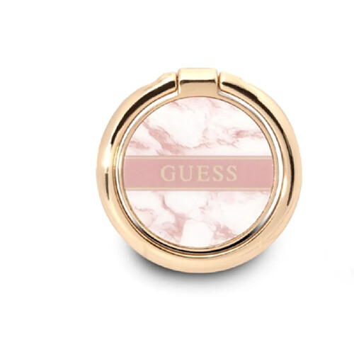 Guess Maroquinerie Guess Anneau de Support Universel Motif Marbre Rose