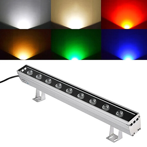 Wewoo Projecteur LED 45W Embedded Buried Lamp IP65 Waterproof Rectangular Landscape Platform Stair Step Yellow Light