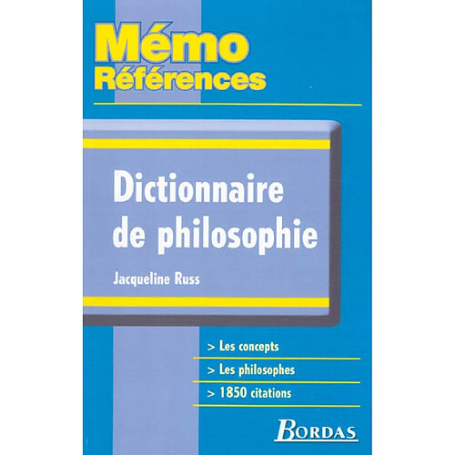 Dictionnaire de philosophie · Occasion