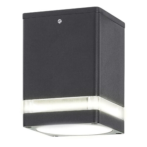 Luminaire apparent spot tuba carré anthracite