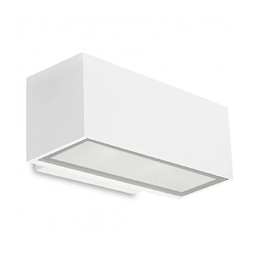 Leds C4 Applique Led 17,5W Afrodita, aluminium et verre, blanc, 22 cm