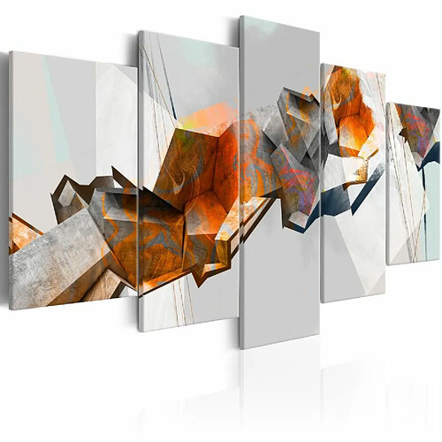 Paris Prix Tableau Imprimé Fiery Blocks 100 x 200 cm