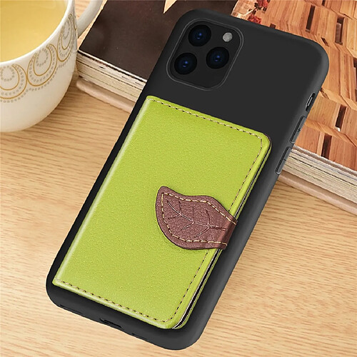 Wewoo Coque Souple Pour iPhone 11 Pro Litchi Pattern Card Bag Support de portefeuille + TPU Phone Case avec fente carte Fonction de de Vert