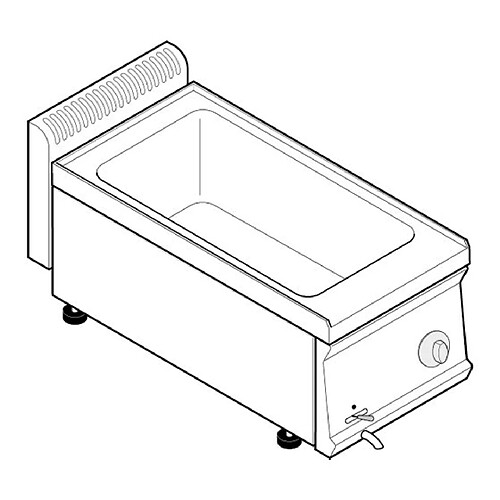 Bain-marie GN 1/1 Électrique à Poser - 350 x 700 x 280 mm - Tecnoinox