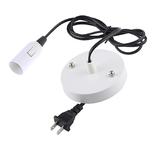 Wewoo Prise d'alimentation de lustre de support de lampe de fil E14 avec la base et le câble d'extension de 1,5mprise des USA