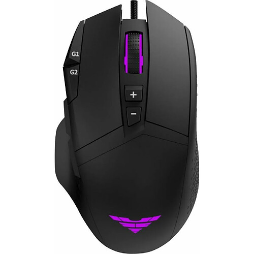 PREYON Falcon Gaming Souris Gamer - Souris avec Fil - Ergonomique - Accessoire PC Gamer - Rétroéclairage RVB - LED - HUANO 20M - Pixart Paw 3327 - Précision - Performance