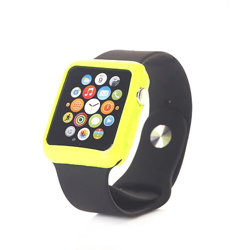 COQUEDISCOUNT Bumper silicone vert pour Apple Watch 42mm