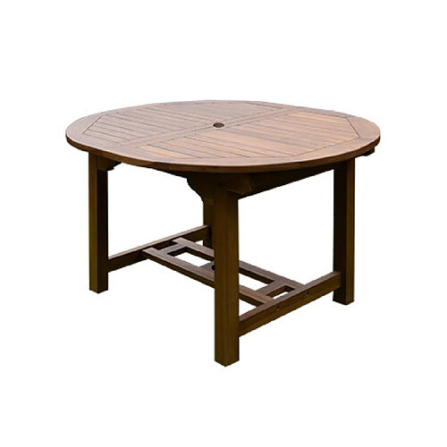 Mes Table de jardin en teck 120/170x100x75cm