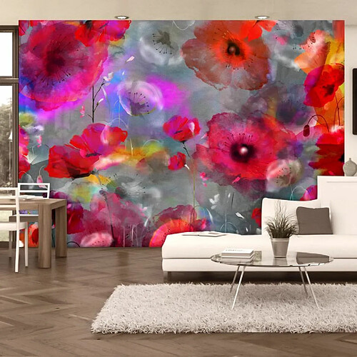 Paris Prix Papier Peint Painted Poppies 70 x 100 cm