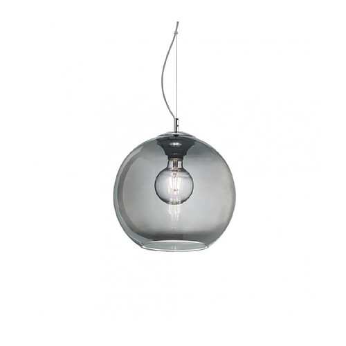 Ideal Lux Suspension Nemo Métal Fumé 1 ampoule 24cm