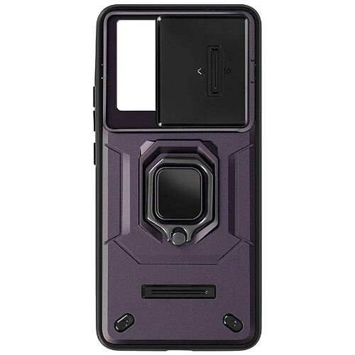 Avizar Coque pour Xiaomi 13T et 13T Pro Bague Support Cache Caméra Coulissant Violet