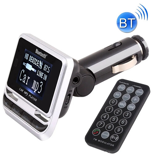 Wewoo Transmetteur FM Auto voiture Bluetooth avec télécommande, support USB / carte TF / MP3 Music Play