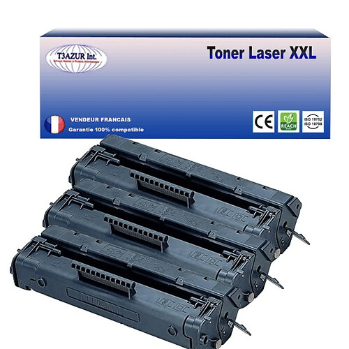 3 Toners compatibles pour Canon LBP 800, 810, 1120 - T3AZUR