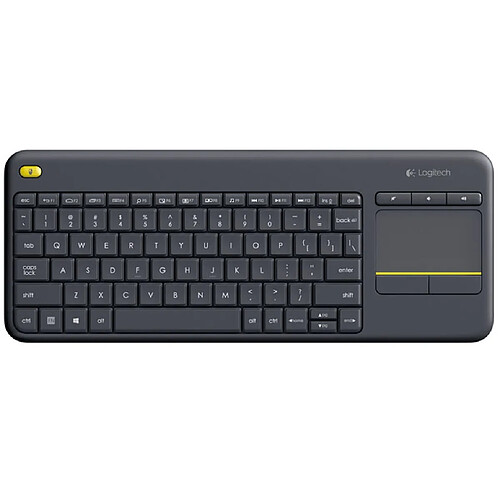 Logitech Wireless Touch Keyboard K400 Plus clavier RF sans fil QWERTZ Allemand Noir