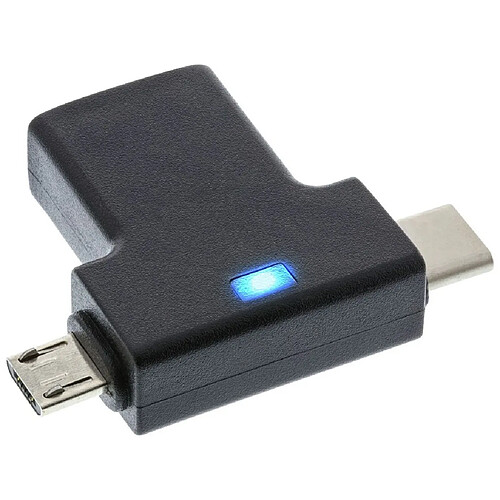 Adaptateur InLine® USB 3.1 / 2.0 OTG T, mâle de type C ou micro-USB vers femelle