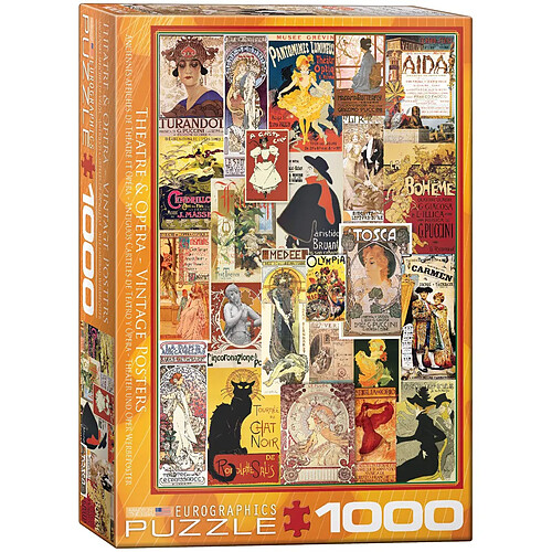 Eurographics 6000?2 374,9 cm Opéra Théâtre Collage Vintage Puzzle (Lot de 1000)