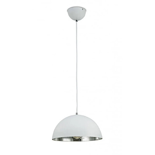 Luminaire Center Suspension Krista blanc mat 1 ampoule 25cm