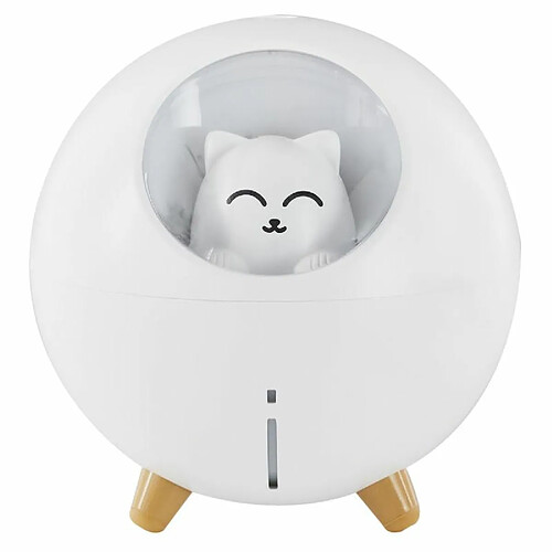 Paris Prix Diffuseur de Parfum Led Chat 11cm Blanc