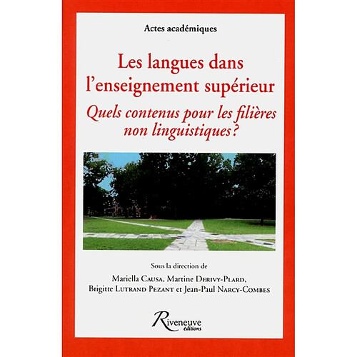 Les langues dans l'enseignement supérieur : quels contenus pour les filières non linguistiques ? · Occasion