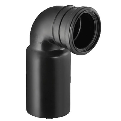 Coude de chasse D90 pour bâti-support pour reservoir haut - GEBERIT - 366.061.16.1