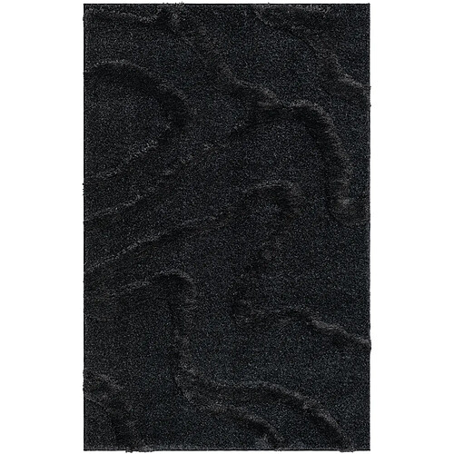 Hadorn Tapis shaggy 185x125 noir Thun Arbor