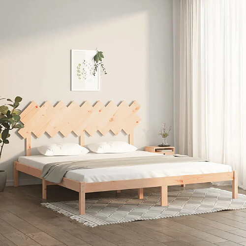 vidaXL Cadre de lit sans matelas 180x200 cm bois massif