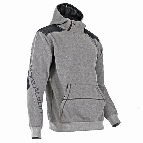 Sweat capuche jogging col haut zippé LMA Gris 8079 CYBER T.3