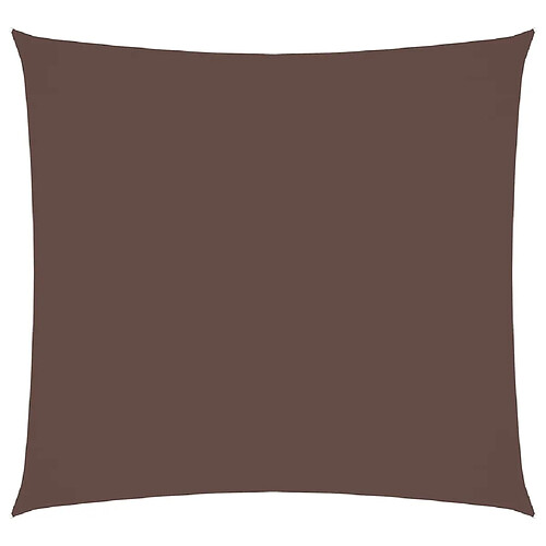 ComfortXL Voile De Parasol Tissu Oxford Carré 2,5x2,5 M Marron