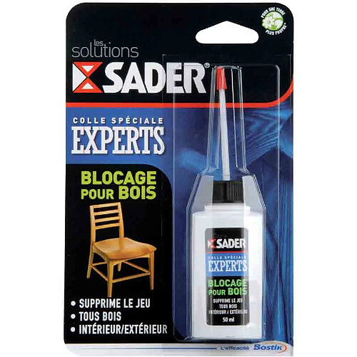 SADER - Colle blocage pour bois 50ml