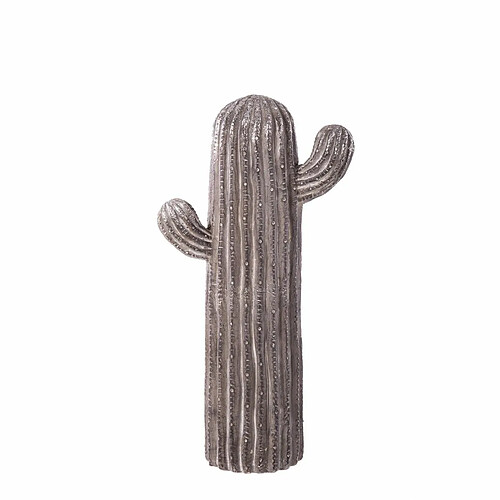 BigBuy Home Figurine Décorative Gris Cactus 25 x 14 x 47,5 cm