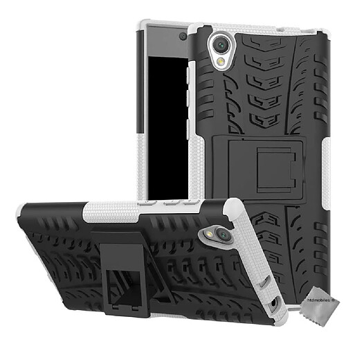 Htdmobiles Coque rigide anti choc pour Sony Xperia L1 + film ecran - BLANC