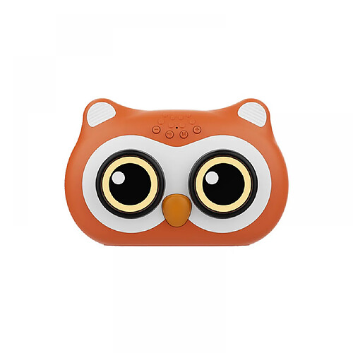 General Haut-parleur Bluetooth pour enfants, mini haut-parleur sans fil Bluetooth pour animal de compagnie, véritable stéréo sans fil pour un son riche et puissant, mini haut-parleur Bluetooth mignon pour animal de compagnie (orange)