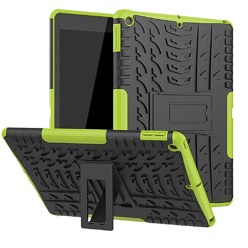 Coque en TPU hybride antidérapant avec béquille vert pour votre Apple iPad 10.2 (2019)