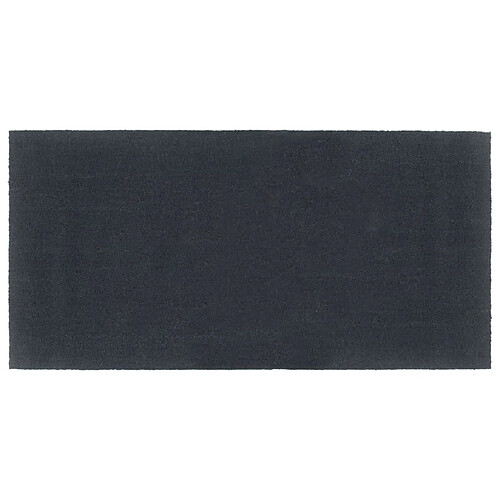 vidaXL Tapis de porte gris foncé 100x200 cm fibre de coco touffeté