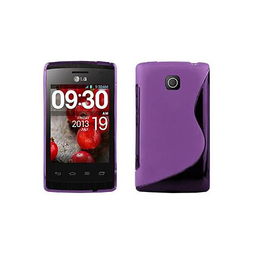 Cadorabo Coque LG L1 II Etui en Mauve