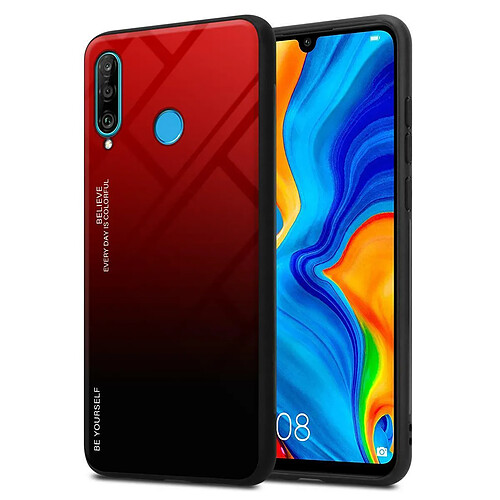 Cadorabo Coque Huawei P30 LITE Etui en Rouge