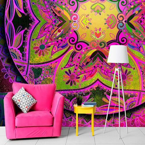 Paris Prix Papier Peint Mandala : Pink Expression 70 x 100 cm