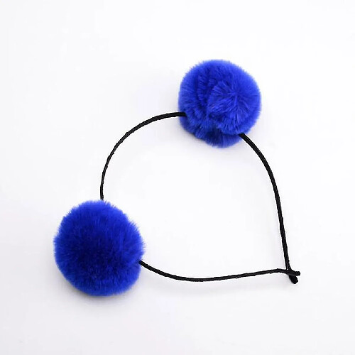 Universal Boulettes de fourrure mignonne Pompom Bandons pour la princesse saphir bleu