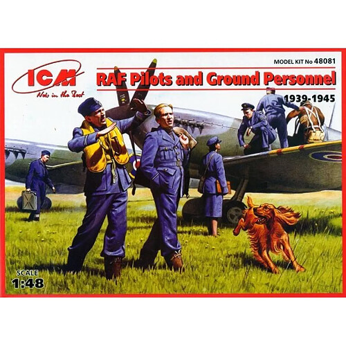 Icm Figurine Mignature Raf Pilots And Ground Personnel (1939-1945)