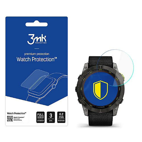 Max Protection Garmin Enduro 2 51mm - 3mk Watch Protection v. FlexibleGlass Lite