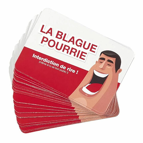 Paris Prix Jeu des Blagues Pourries 50 Cartes 9cm Rouge