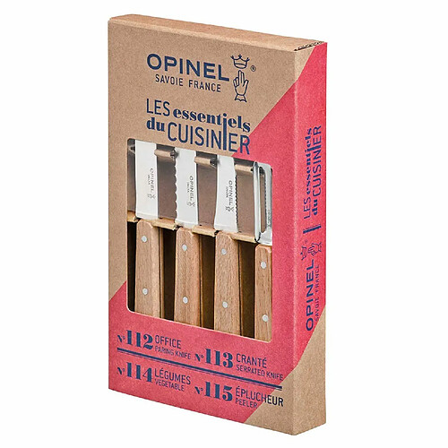 Coffret 4 couteaux essentiels Opinel