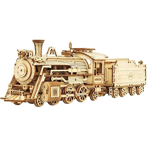 ROBOTIME Maquette en bois Steam express ROKR