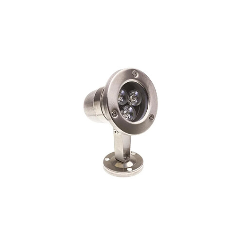 Ledkia Spot LED Fixation au Sol Inox 12V 3W Blanc chaud 3000K