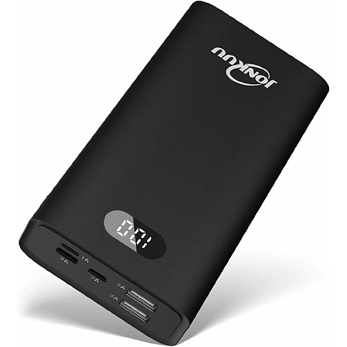 YOBON Batterie Externe 26800mAh, Chargeur Rapide Portable avec 2 USB Sortie, Pour iPhone Samsung iPad Huawei - Noir