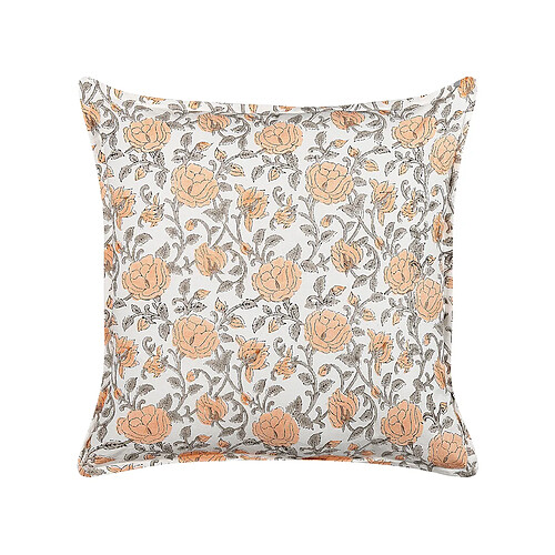 Beliani Coussin MEADIA Coton 45 x 45 cm Floral Impression en bloc Multicolore