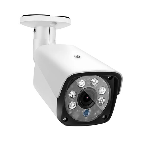 Wewoo 633H2 / A 1080P 3.6mm blanc Lentille CCTV DVR Système de Surveillance IP66 Intérieure Sécurité Bullet Caméra avec 6 LED Array, Vision Nocturne