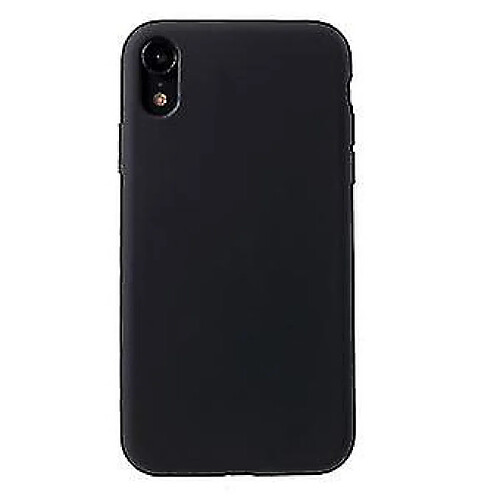 Universal Étui en silicone liquide noir noir pour votre Apple iPhone XR 6,1 pouces