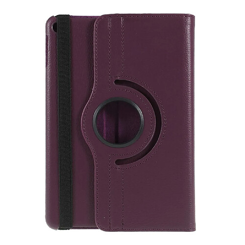 Etui en PU litchi avec support violet pour votre Apple iPad mini (2019) 7.9 pouces